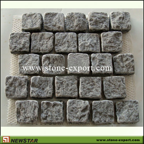 Paver(Paving Stone),Mesh Cobblestone,G684 Black Peael