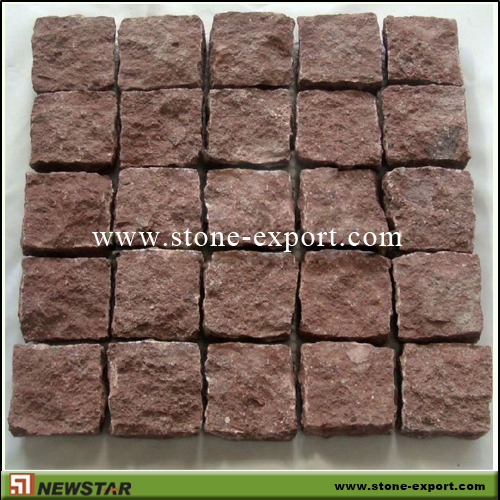 Paver(Paving Stone),Mesh Cobblestone,G666 Ocean Red  