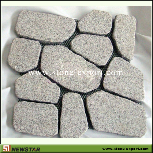 Paver(Paving Stone),Mesh Cobblestone,G603 Mountain Grey