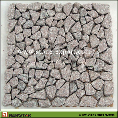 Paver(Paving Stone),Mesh Cobblestone,G636 Apple Pink