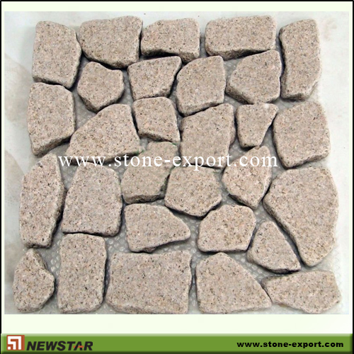 Paver(Paving Stone),Mesh Cobblestone,G636 Apple Pink