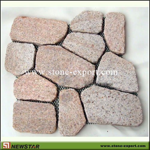 Paver(Paving Stone),Mesh Cobblestone,G636 Apple Pink