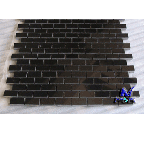 Mosaic Tile,Marble Mosaic,Pure Black