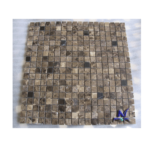 Mosaic Tile,Marble Mosaic,Light Emperador and Dark Emperador