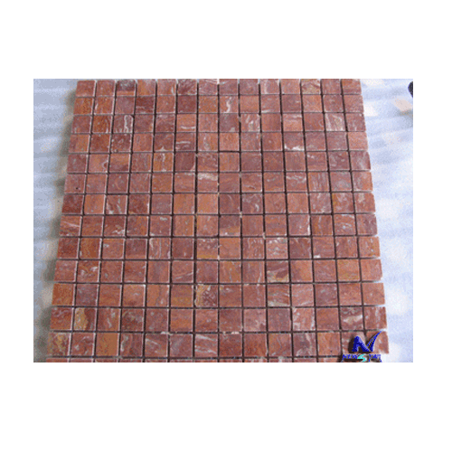 Mosaic Tile,Marble Mosaic,Red Travertine