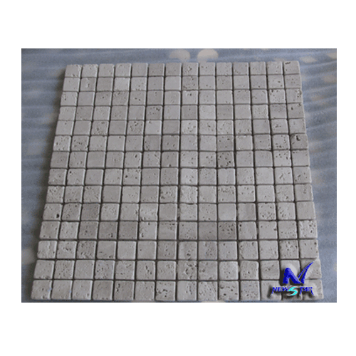 Mosaic Tile,Marble Mosaic,White Travertine