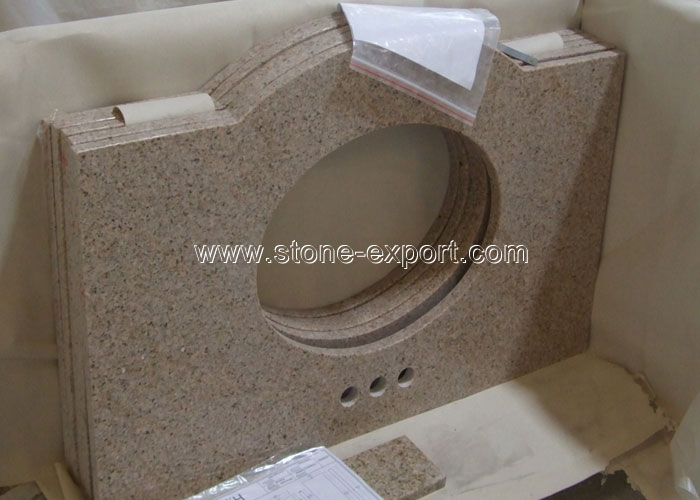 Hotel Countertops series,Bath Vanity,G682 Golden Yellow Granite