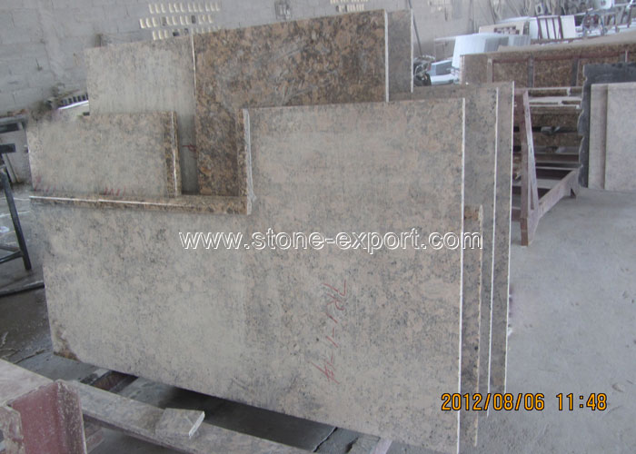 Hotel Countertops,kitchen Countertops,Giallo Fiorito Granite