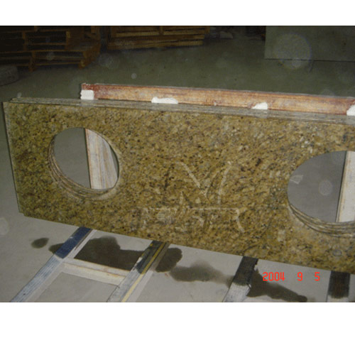 Countertop and Vanity top,Granite Vanity top,River Yellow