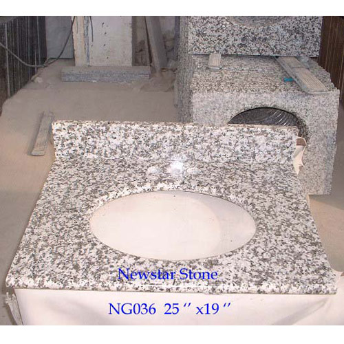 Countertop and Vanity top,Granite Vanity top,Big White Flower