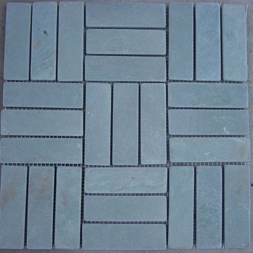 Slate and Quartzite,Slate Mosaic and Border,Green Slate