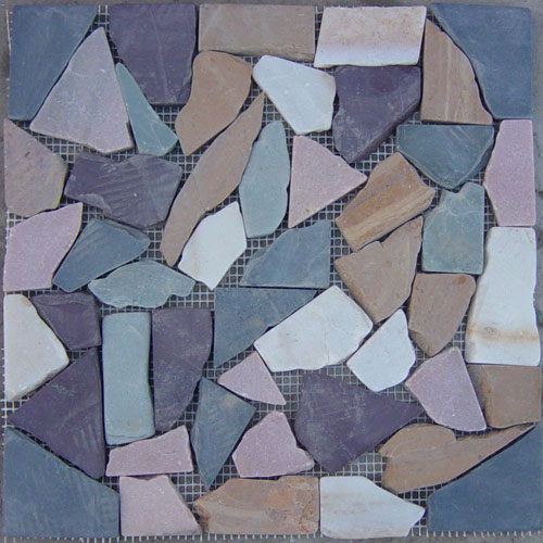Slate and Quartzite,Slate Mosaic and Border,Multicolor Slate
