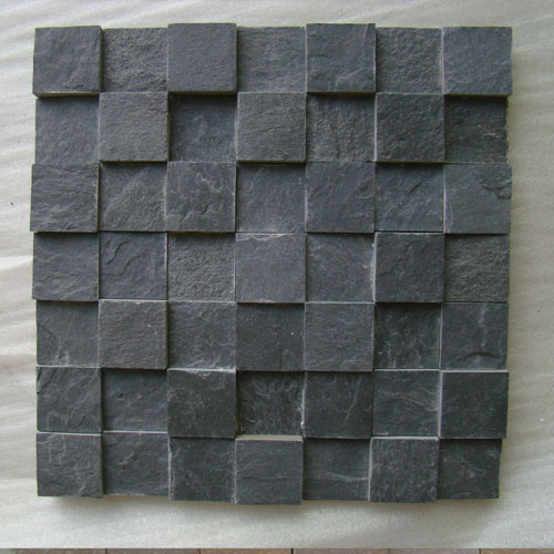 Slate and Quartzite,Slate Mosaic and Border,Black Slate