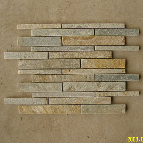 Slate and Quartzite,Slate Mosaic and Border,Yellow Slate