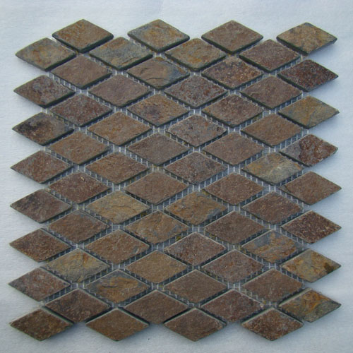 Slate and Quartzite,Slate Mosaic and Border,Rusty Slate