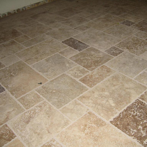 Tavertine French Pattern Travertine Paving Stone Brushed Stone