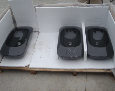 Stone Sink and Basin,Factory and Package,Absolute Black