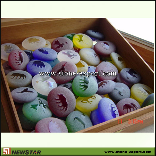Pebble Series,Polished Engraved Stone,Pebble