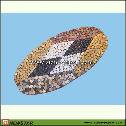 Pebble Series,Stone Mats,Multicolor Pebble