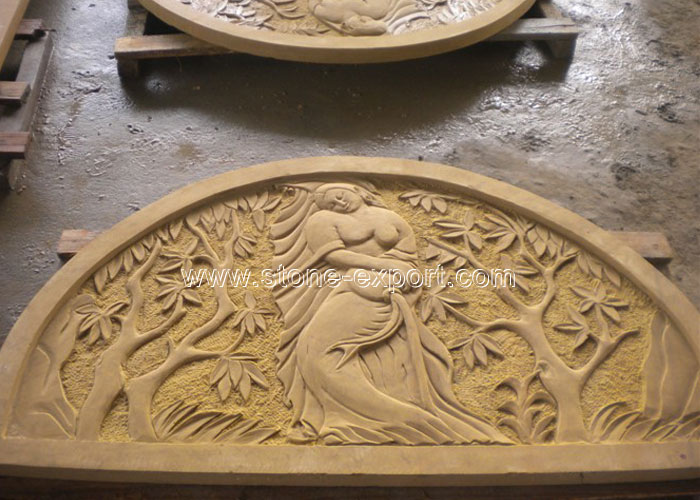 Sandstone and lava,Sandstone Carving,