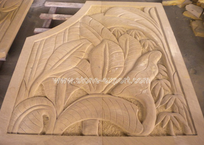 Sandstone and lava,Sandstone Carving,Yellow Sandstone