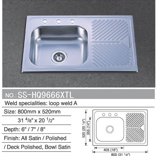 Accessory of Countertop,Stainless Steel Sink,Stainless Steel