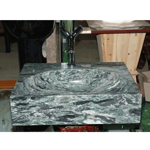 Stone Sink and Basin,Stone Basin,Wave Green