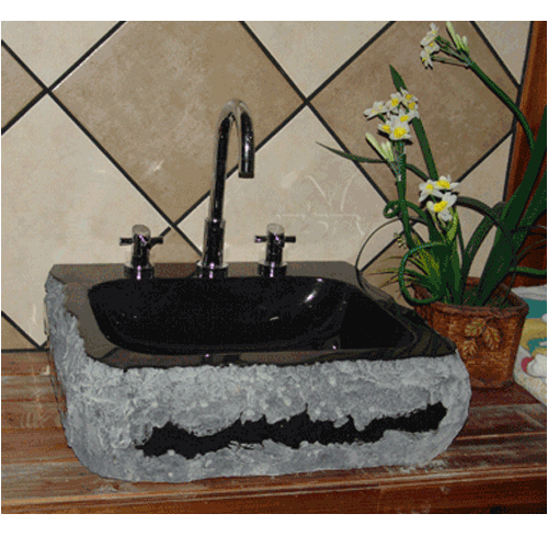 Stone Sink and Basin,Stone Basin,Absolute Black