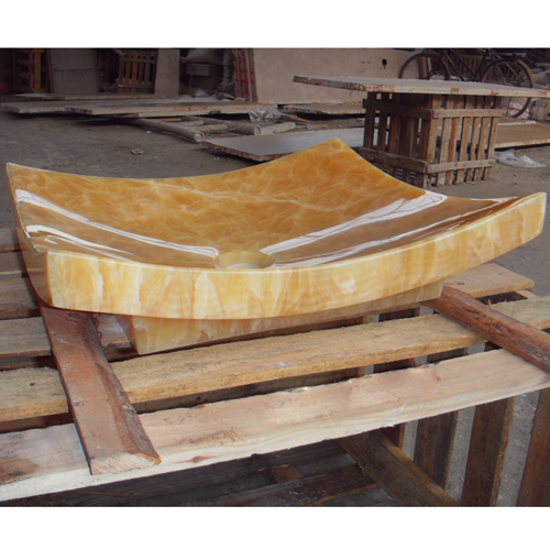 Stone Sink and Basin,Stone Basin,Resin Yellow