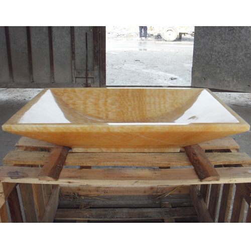 Stone Sink and Basin,Stone Basin,Resin Yellow