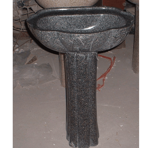 Stone Sink and Basin,Stone Pedestal,Blue Pearl