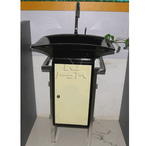 Stone Sink and Basin,Stone Pedestal,Absolute Black