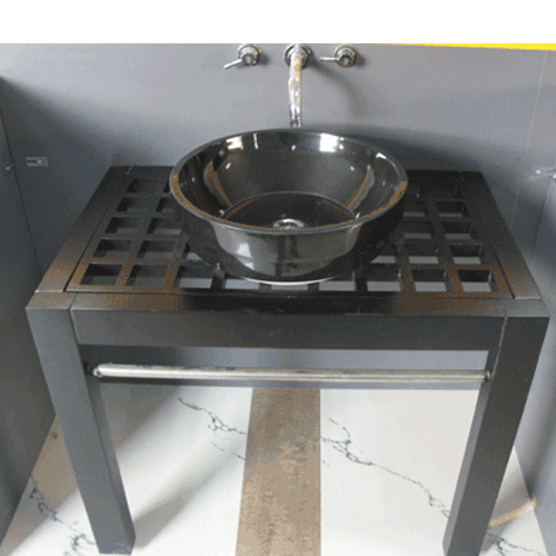 Stone Sink and Basin,Stone Pedestal,Absolute Black