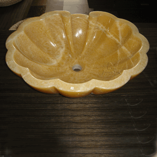 Stone Sink and Basin,Stone Bowl,Resin Yellow