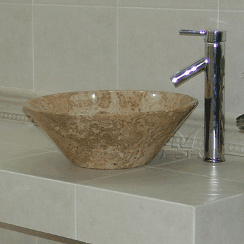 Stone Sink and Basin,Stone Bowl,Beige Travertine