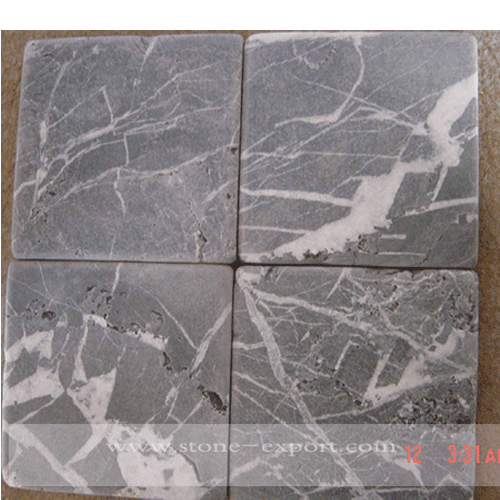 Marble Products,Brushed Marble(Tumbled Marble),China Nero Margiua Tumbled