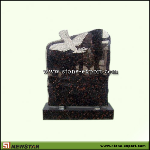 Tombstone,Europe Style,Red Granite