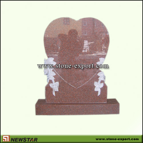 Tombstone,Headstone,Red Granite