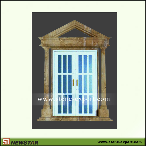 Construction Stone,Door and window Surrounds,China Travertine