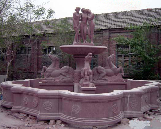 Stone Products Series,Water fountain,Red Marble