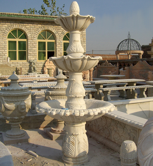 Stone Products Series,Water fountain,White Marble