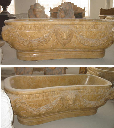 Stone Products Series,Stone Bath Tub,yellow marble