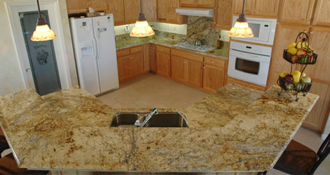 Golden Crystal Granite Countertops