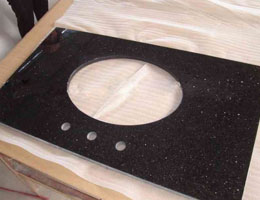 Galaxy Black Vanity Top